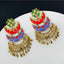 Designer Chaand Gold Plated Meenakari Dangling Earring For Women Bulk