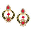 Flower Kundan Black Meenakari Gold Plated Earring For Women Bulk