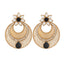 Chaand Bali Filigree Antique Rhodium Plated Black Earring Women Bulk