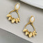 Italian Petal Pearl Gold Plated Dangling Earring For Women Bulk