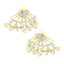 Flower Marquise American Diamond CZ Gold Dangling Earring Women Bulk