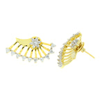 Flower 18K Gold Plated Ear Cuff Jacket Pair Stud Earring Women Bulk