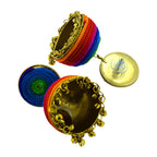 Handmade Thread Multi Colours Antique Gold Jhumki Earring Women Bulk
