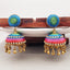 Handmade Thread Multi Colors Antique Gold Jhumki Earring Women Bulk