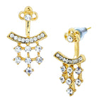 Daily Work Wear American Diamond CZ Gold Plated Stud Earring Bulk