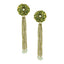 Long Statement Gold Green Meenakari Pearl Dangling Tassel Earring Bulk