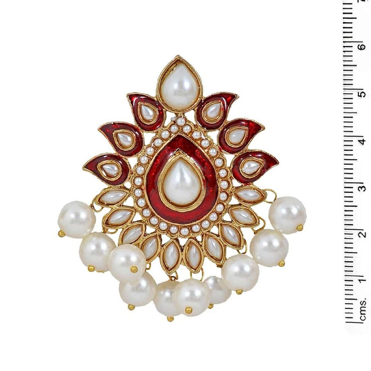Traditional Gold Red Maroon Meenakari Pearl Festive Earring Bulk