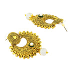 Traditional Antique 22K Gold Plated Chand Bali Earring For Women Bulk