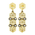 Italian Kundan 14K Gold Plated Dangling Earring For Women Bulk