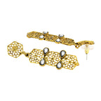 Italian Kundan 14K Gold Plated Dangling Earring For Women Bulk