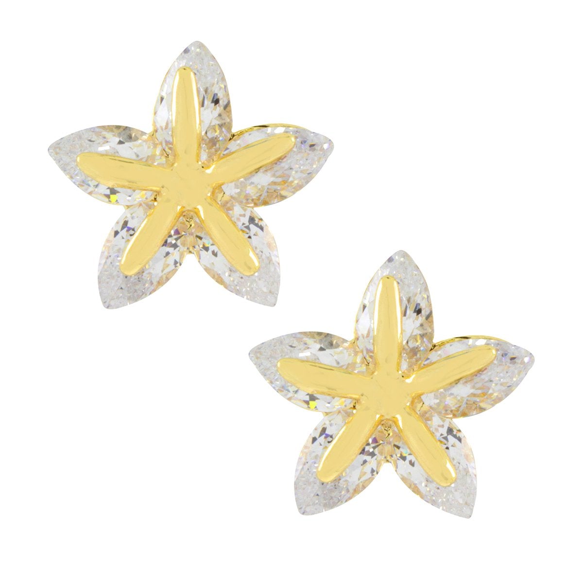 Trendy Star 18K Gold Plated American Diamond Earring For Women Bulk Secondary image