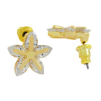 Trendy Star 18K Gold Plated American Diamond Earring For Women Bulk