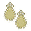 Statement Pear American Diamond Kundan 18K Gold Stud Earring Bulk