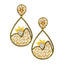 Filigree Kundan American Diamond 18K Gold Dangling Earring Women Bulk