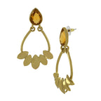 Italian Petal 18K Gold Plated Dangling Earring For Women Bulk