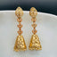 Designer Kundan Pearl 18K Gold Dangle Jhumki Earring Girls Women Bulk