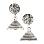 Dainty Indian Jaipur Oxidized German Silver Jhumki Earring Women Bulk