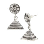 Dainty Indian Jaipur Oxidized German Silver Jhumki Earring Women Bulk