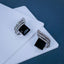 Three Stone Wave Aaa Crystal American Diamond Black Stud Earring Bulk