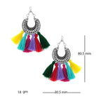 Silky Hanging Filigree Sky Blue Chandbali Dangle Earring Bulk