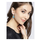 Aaa Crystal American Diamond Green Rhodium Stud Earring Girls Bulk