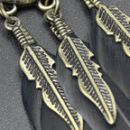 Boho Feather Flower Filigree Black Gold Hanging Dangle Earring Bulk
