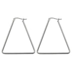 Triangle Wire Hoop Silver 316L Stainless Steel Earring Bulk