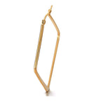 Square Wire Hoop Silver 316L Stainless Steel 18K Gold Earring Bulk