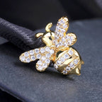 Honey Bee 18K Gold Brass Stud Earring Pair For Women Bulk