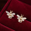Honey Bee 18K Gold Brass Stud Earring Pair For Women Bulk