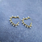 Round Gold Pearl Dangler Earring For Women Bulk