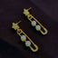Safety Pin Star Gold Pearl Dangler Earring For Women Bulk