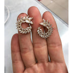 Round Crystal Gold Chand Bali Earring For Women Bulk