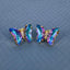 Butterfly Crystal Gold Stud Earring Pair For Women Bulk