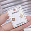 Stainless Steel Clover Flower Stud Earring Pair Women Rose Gold Bulk