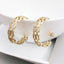 Stylish Gold Copper Chandbali Stud Earring Pair For Women Bulk