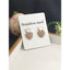 Stainless Steel Rose Gold Heart Cubic Zirconia Stud Earring Pair Bulk
