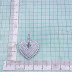Copper Heart Gold Cubic Zirconia Hoop & Drop Earring Pair Women Bulk