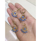 Evil Eye 18K Gold Copper Dangler Earring For Women Bulk