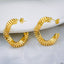 Twisted Mesh 18K Gold Copper Hoop Earring Pair For Women Bulk