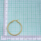 Twisted Wire 18K Gold Stainless Steel Hoop Earring For Women Bulk
