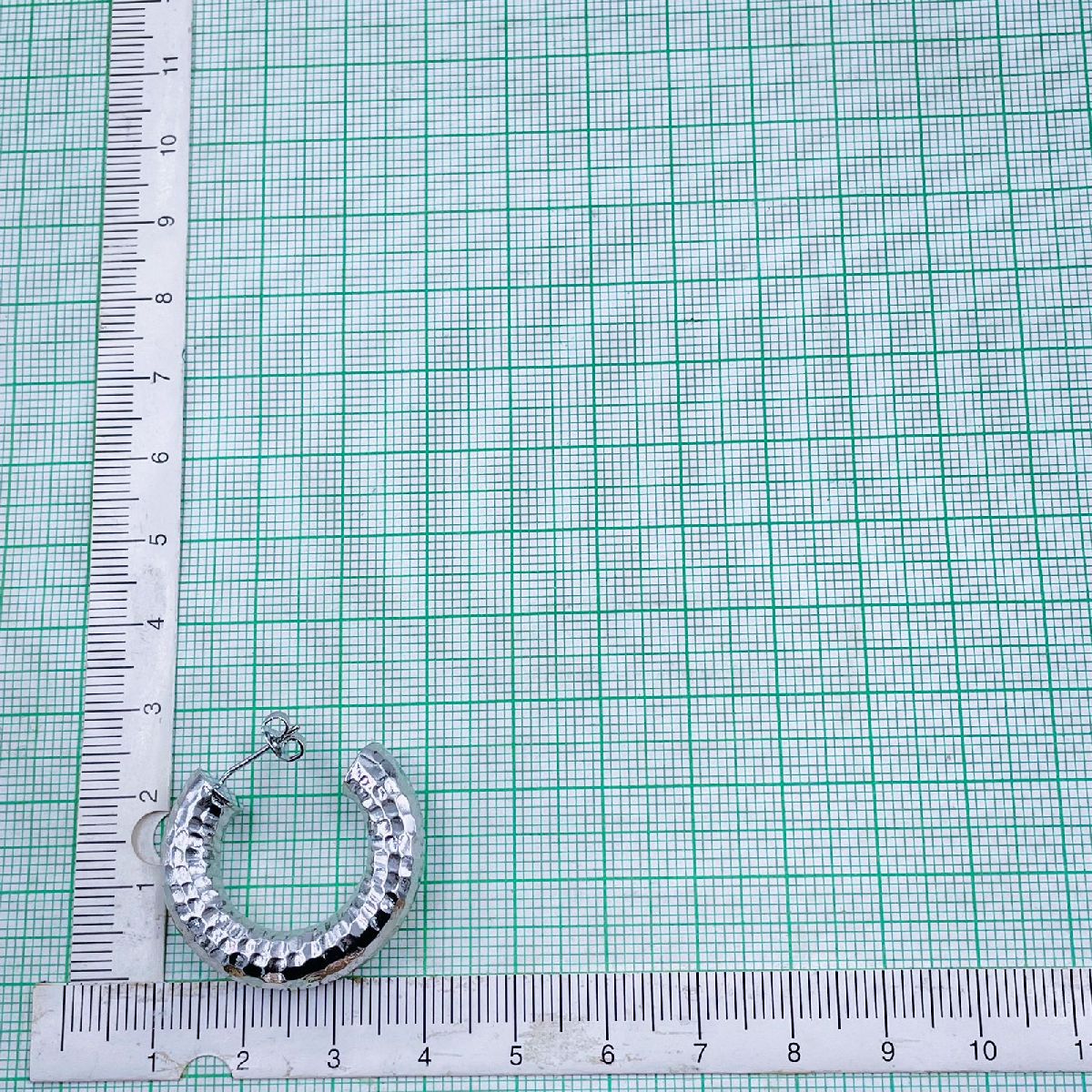 Glossy Faceted Platinum Copper Hoop Earring For Women Bulk