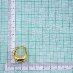 Double Hoop 18K Gold Anti Tarnish Copper Hoop Earring Pair Women Bulk