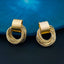 Frosted Gold Cluster Rings Anti Tarnish Dangler Drop Earring Pair Bulk