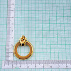 Stainless Steel Link Gold Stud Danger Earring Pair For Women Bulk