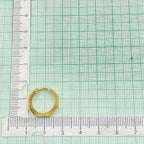 Hexagon Stainless Steel Anti Tarnish 18K Gold Hoop Earring Pair Bulk