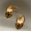 Semi Circle Stainless Steel Anti Tarnish Gold Hoop Earring Pair Bulk