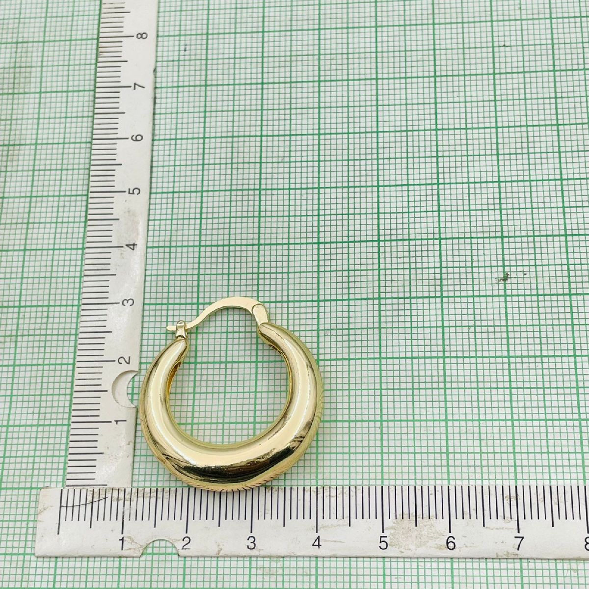 Daily Casual Stainless Steel Anti Tarnish Gold Hoop Earring Pair Bulk Secondary image