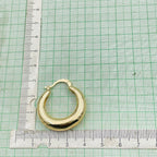 Daily Casual Stainless Steel Anti Tarnish Gold Hoop Earring Pair Bulk
