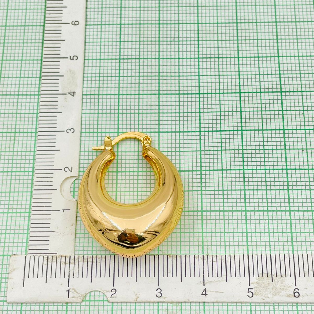 Smart Stainless Steel Anti Tarnish 18K Gold Hoop Earring Pair Bulk Secondary image